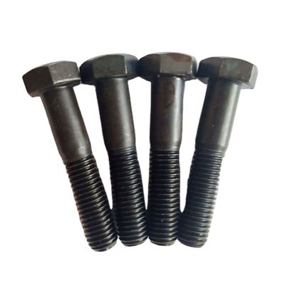 Heavy Duty DIN931 Industry Black Hex Bolt Carbon Steel Stock OEM Support