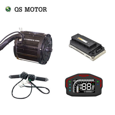 QS 3000W 138 72V 100KPH Drive Motor Waterproof 428 Mid Power Chain Train Kits With EM150SP Controller
